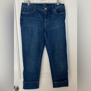 White House Black market cropped jeans